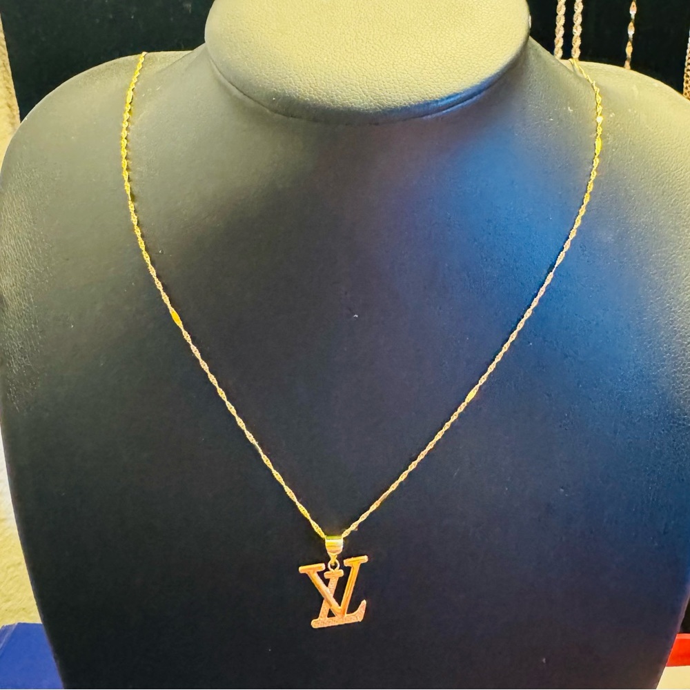 18K Saudi Gold Beautiful Necklace Solid Real Gold